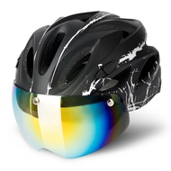 Bicycle HelmetRoad Mtb Mountain Bike Led With Removable Visor Goggles For Cycling Helmet Casco Acces