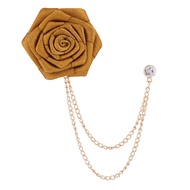 Korean sdtyle bridegroom best men wedding flower pin accessories rose pin for suits blazer  Brooch Lapel Pin