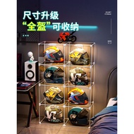 ST-🚤Helmet Storage Rack Motorcycle Hat Storage Cabinet Household Storage Box Helmet Clothes Hook Rack Floor Storage 0C1Z