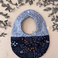 外星小林地 手工純棉六層紗水滴圍兜口水巾