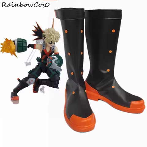 Bakugo Katsuki Cosplay Shoes Boots Game Anime Halloween Christmas RainbowCos0 W4879