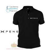 NEW  Microfiber Quick dry Jersi Jersey Polo T Shirt Logo Sulam Embroidery Xpeng G6 Coupe SUV EV Car 
