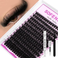 Eyelash Cluster Set 80D Eyelash Cluster Set 10-18mm Thick Eyelash Cluster D Curling Eyelash Cluster 