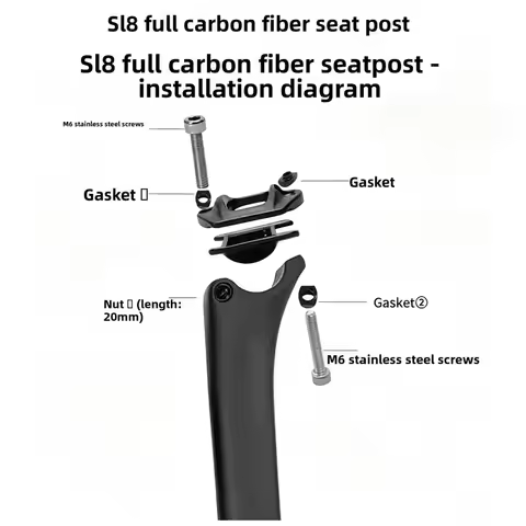 For Specialized S-WORKS TARMAC SL8 Full Carbon Seatpost, Lightweight Replacement Seat Pole for Road 