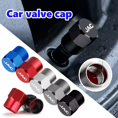 4Pcs/set Car Wheel Tire Valve Caps Air Stem Dust Covers For JAC J3 J4 J7 JS2 JS3 JS4 KR1 S2 S3 S4 S5