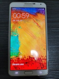[ 壞機 可以運作 但無法充電 充電口損壞 沒有電池 僅作為零件出售 ] 三星 Samsung galaxy note 3 16GB 手機 白色 White Color Mobile Phone An