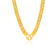 TAKA Jewellery 999 Pure Gold Solid Curb Chain