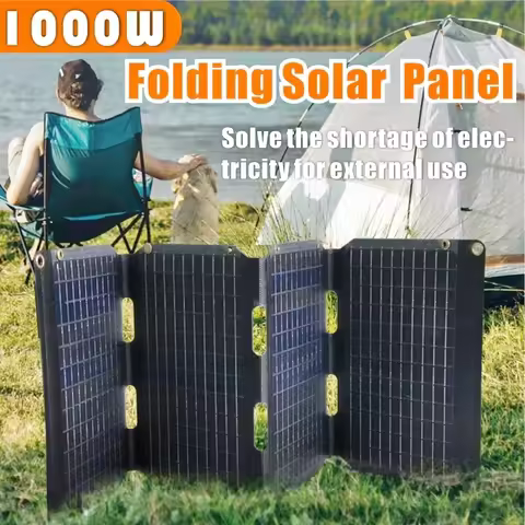 1000W Solar Folding Panel Ecoworthy Portable Bag USB Solar Charger Outdoor Power Hiking Camping Powe