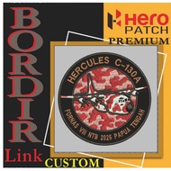 HERCULES C130A FORMAS PAPUA HP-388 PLANE WITH EMBLEM LOGO EMBROIDERY PATCH