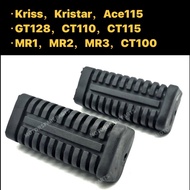 MODENAS KRISS MAIN STEP RUBBER (SET) // KRISTAR GT128 ACE115 CT100 CT110 CT115 S MR1 MR2 MR3 FRONT STEP FOOTREST RUBBER