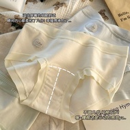 抗菌内裤 女士内裤  women's panties  【7A抑菌】A类婴儿棉中腰内裤女纯棉抗菌加长裆无痕女士三角裤头08.27