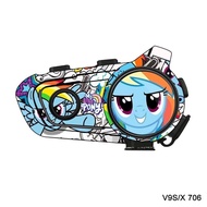 V9s Sticker Universal v9x Earphone Decorative Color Sticker Protective Film Waterproof Cartoon Print