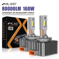 HLXG D1S D3S D8S LED Headlights HID Bulbs D2S D4S D1R D2R D3R Double Copper Tube LED Lamp 80000LM CSP Chip 6000K Plug&amp;Play 6000K 2pcs