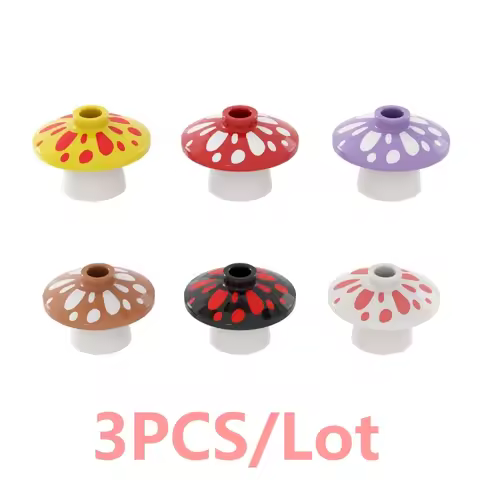 3/20/50PCS Mushroom Food Fruit Tool Building Blocks MOC Toys Kid Collection Souvenir Gift City