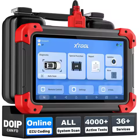 2025 XTOOL D7 V2.0 Automotive OBD2 Scanner BI-Directional Control ECU Coding All System Diagnostic S