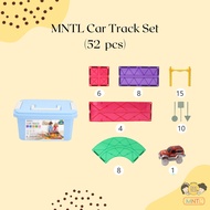 [HYKS] MNTL Car Track Set 52 pcs l Magnetic Tiles l Car Toys l STEM Toys l Educational Building Tile