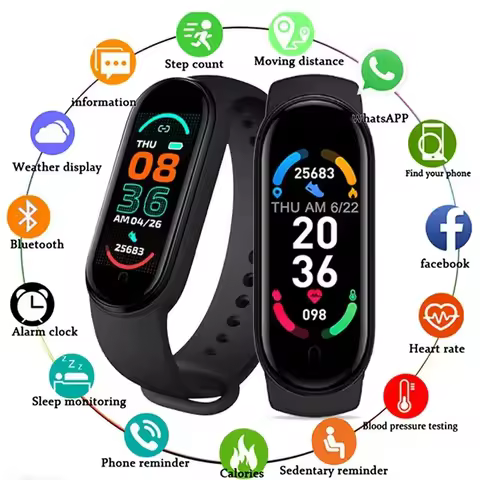M6 Smart Watch Men Women Monitor Fitness Sports Smart Band Fitpro Version Music Heart Rate Take Pict