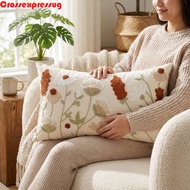 VORTEX Embroidered Cushion Cover, Soft Texture Square Tufted Throw Pillow Cover, Small Fresh Pastora
