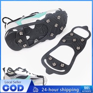 Hiking Cleats Spikes Crampons Ice Floes Gripper Shoes 1 Pair 8 Nails Ice Gripper Anti-slip Shoes Ant