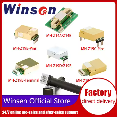 2pcs Winsen MH-Z19B/MH-Z19C/MH-Z19D/MH-Z19E/MH-Z14A/Z14B/MH-Z16 NDIR CO2 Sensor Infrared Carbon Diox