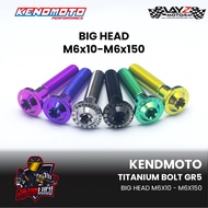 KENDMOTO TITANIUM BOLT M6 HEADBIG