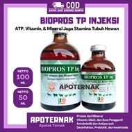 BIOPROS TP INJ 50ml 100ml - ATP Vitamin Mineral Penguat Otot Jaga