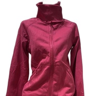 Adidas tracktop  jaket  sport olahraga slim cut highneck pink barbie fuschia