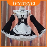 Zero Unique Kara Hajimeru Isekai Seikatsu Twins Ram/rem Classic Appeal Cosplay Maid Dress And Set He