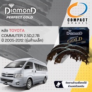 [Compact เกรดท็อป]  DIAMOND Perfect Gold ผ้าเบรคหลัง ก้ามเบรคหลัง มีก้ามเล็ก-ใหญ่ SNP 2367  2370 สำห