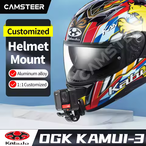 OGK Kabuto KAMUI-3 Customized Helmet Chin Mount for GoPro 12 11 10 9 Insta360 X4 X3 Ace pro DJI Acti