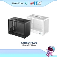 DEEPCOOL CH160 PLUS BLACK / WHITE Micro-ATX (mATX) PC CASE