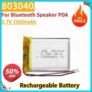 New Lipo Camera Battery Replacement Lithium Li-Po Polymer  803040 3.7V 1000mAh For Bluetooth Speaker