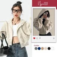 Jacket Super cute loose Korean crop top - BN701