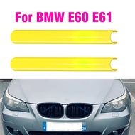 Front Grille Trim Strips Cover Frame Stickers For BMW E60 E61 Accessories