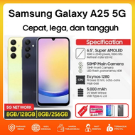 SAMSUNG GALAXY A25 5G & A23 5G RAM 8/256 GB 5G & 8/128 GB 5G - Bergaransi