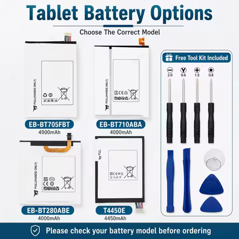EB-BT710ABA EB-BT705FBE Tablet Battery for Samsung Tab S2 S 8.4 A 7.0 Tab 3 8.0 SM-T710 T715 T700 T7