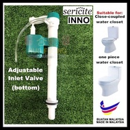 SERICITE/INNO Water Closet Spare Part - Single/Dual Push Button Outlet & Inlet Valve for 1 Piece & C