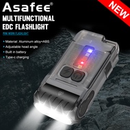 Super Bright V15 EDC LED Keychain Portable Mini Work Light 1200LM Multiple Switch Built in Battery R