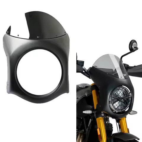 For BMW DAELIM DUCATI HYOSUNG Honda MOTO GUZZI Motorcycle Universal Cafe Racer 7inch Headlight Handl
