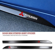 2Pcs Side Skirt Sill Stripe Body Decals Sticker for Mitsubishi Xpander attrage mirage outlander paje
