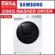 SAMSUNG WD80T754DWH/SP 8/6KG WASHER DRYER (4 TICKS)