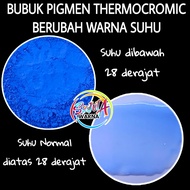 POWDER THERMOCROMIC MEDIUM BLUE POWDER CHANGE COLOR TEMPERATURE 28 DEGREES 1GR