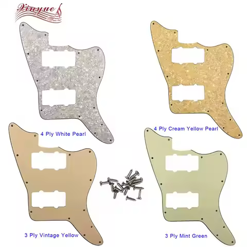 Xinyue Custom Pickguard - For US 13 Hole Screws Jazzmaster Electric Guitar Pickguard Blank With 2 Pi