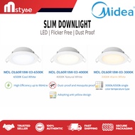 [Installation] Midea 18W Slim LED Downlight 6 Inch – MDL-DL60R18W Series (3000K/4000K/6500K) Flicker