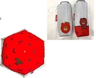 Watson วัตสันร่มพับ 5 ตอน ☂️เคลือบกัน 🌄UV SPF 50++(Lychee Friends) #มือ1 แท้จากShop