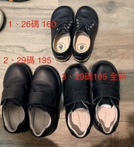 Hush Puppies 黑色兒童皮鞋 返學皮鞋