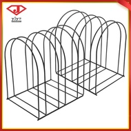 2 Pcs Hat Display Shelf Rack Hanger Holder Organiser Cap Storage 23.00X20.00X16.00CM Black yuanjingy