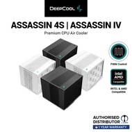 DEEPCOOL ASSASSIN IV, 4S, VC VISION, VC ELITE - CPU Cooler, 1x 120 mm, 1 x 140mm FDB Fans, Black / W