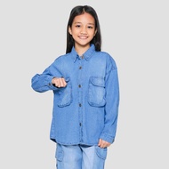 Aero Kantong Kargo Kemeja Denim Anak Perempuan 121706262