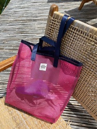 粉紅色購物袋/健身袋/雜貨袋/海灘袋/洗衣袋/ M
